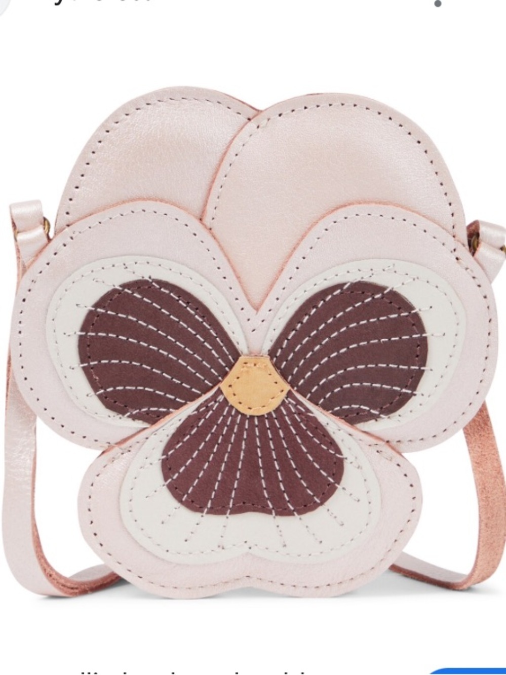 Donsje Amsterdam toto  purse violette rose metallic leather NWT